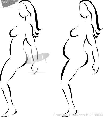 Image of Female Line Drawing