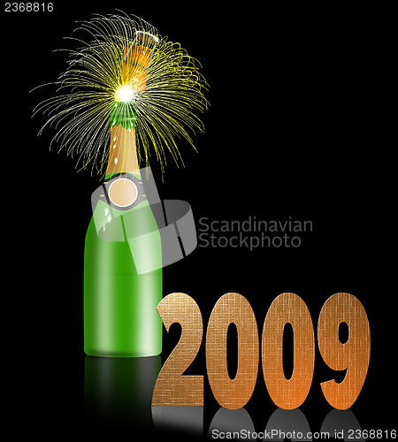 Image of Champagne Bottle 2009