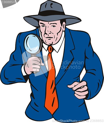 Image of Detective with Magnifying Glass