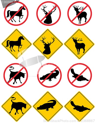 Image of Wildlife Symbols Signs