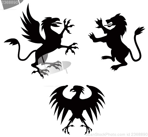 Image of Griffin Lion Silhouette