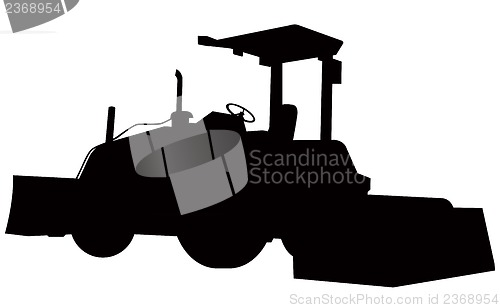 Image of Bulldozer Silhouette