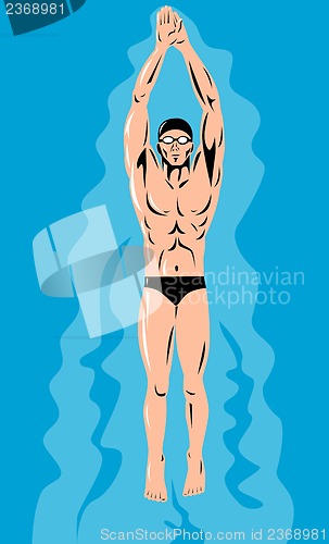 Image of Swimmer Streamline Retro