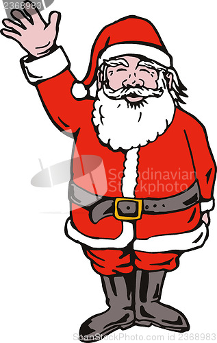 Image of Santa Claus Waving