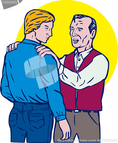 Image of Father Talking to Son