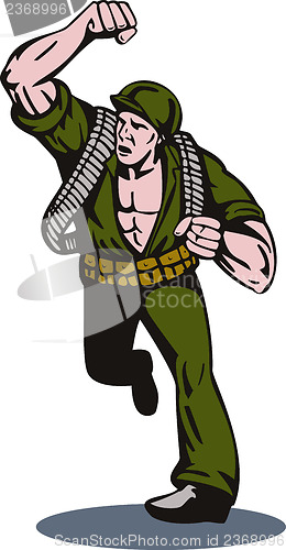 Image of Soldier Running Punch