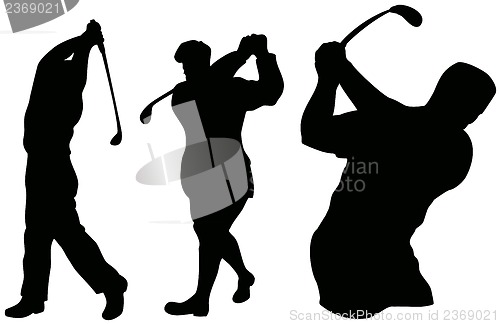 Image of Golfer Swinging