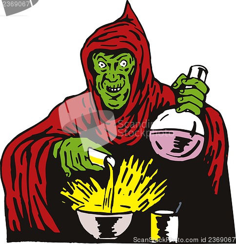 Image of Mad Scientist Wizard Chemicals Retro