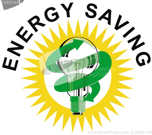 Image of Energy Saving Label Lightbulb