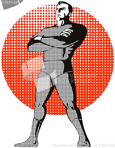 Image of Super Hero Standing Retro