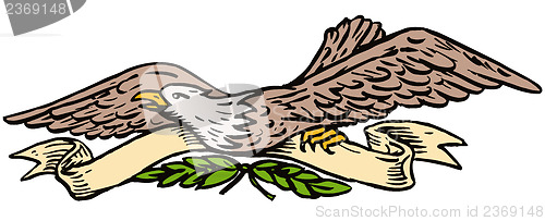 Image of Bald Eagle Scroll Ribbon