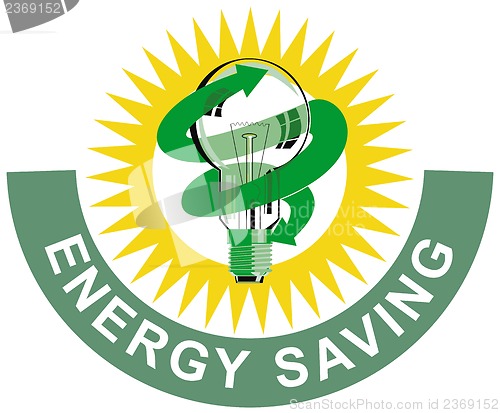 Image of Energy Saving Label Lightbulb