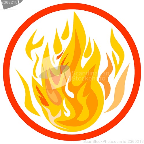 Image of Fire Inside Circle