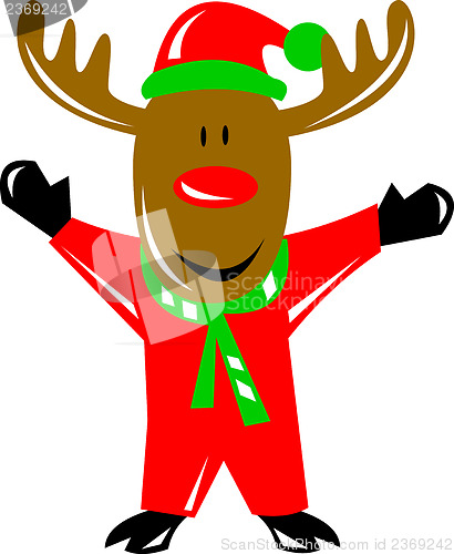 Image of Reindeer Deer Retro 