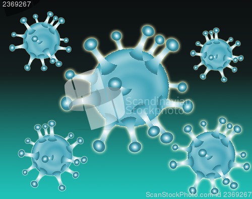 Image of Molecule Virus Graduated