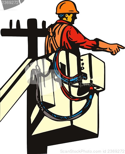 Image of Power Lineman Cherry Picker