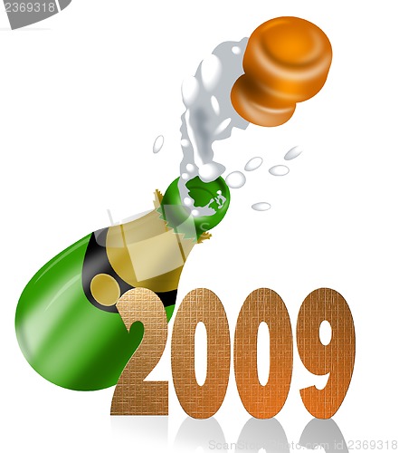 Image of Champagne Bottle 2009