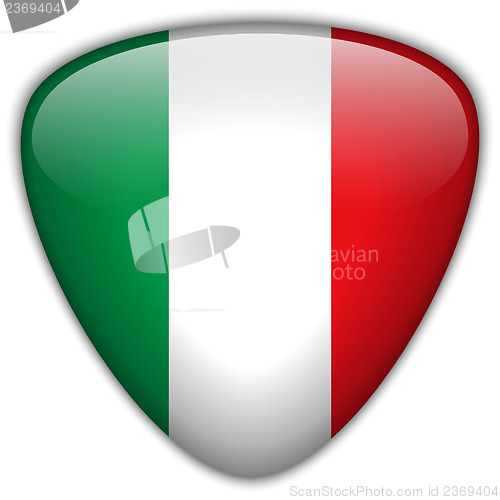 Image of Italy Flag Glossy Button