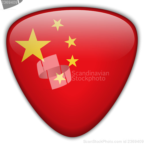 Image of China Flag Glossy Button