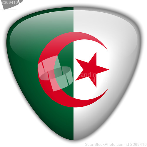 Image of Algeria Flag Glossy Button
