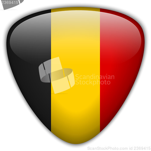 Image of Belgium Flag Glossy Button