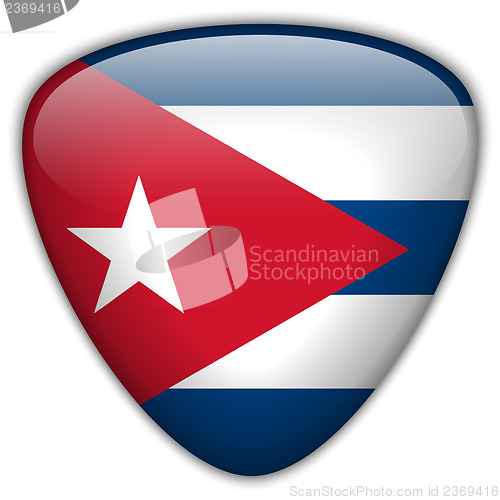 Image of Cuba Flag Glossy Button