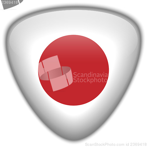 Image of Japan Flag Glossy Button