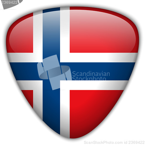 Image of Norway Flag Glossy Button