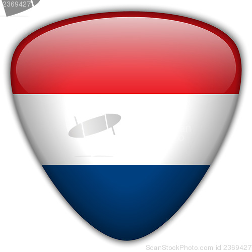 Image of Netherlands Flag Glossy Button