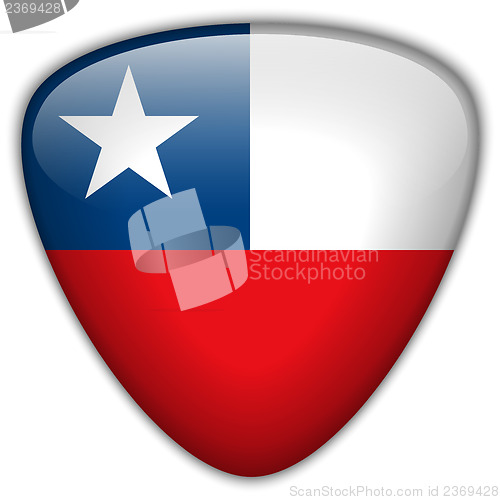 Image of Chile Flag Glossy Button