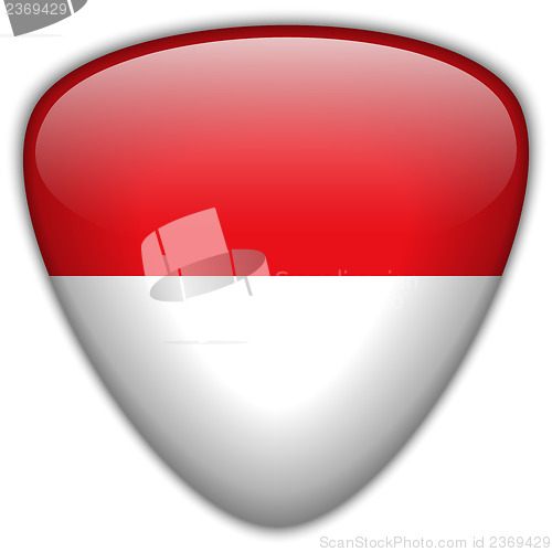 Image of Monaco Flag Glossy Button