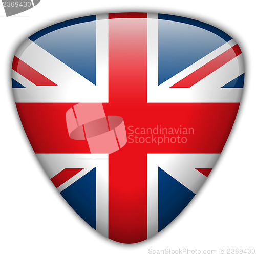 Image of UK Flag Glossy Button