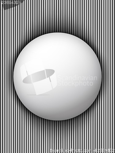 Image of Circle Border Black and White Stripes