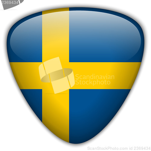 Image of Sweden Flag Glossy Button