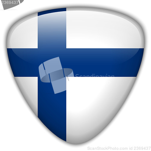 Image of Finland Flag Glossy Button