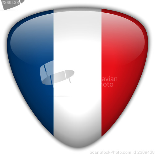Image of France Flag Glossy Button