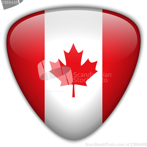 Image of Canada Flag Glossy Button