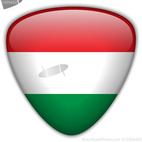 Image of Hungary Flag Glossy Button