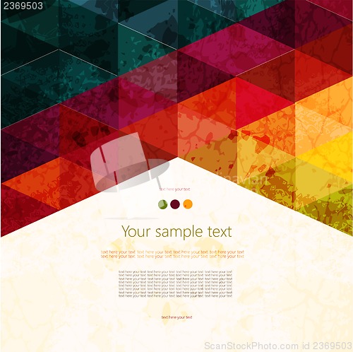 Image of Colorful abstract geometric background