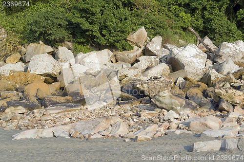 Image of rock formation near Mont Saint Michel Abbey