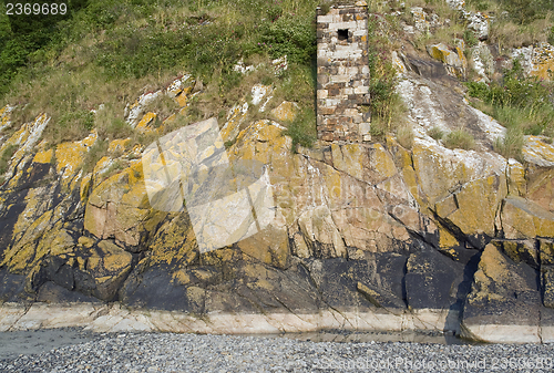 Image of rock formation near Mont Saint Michel Abbey