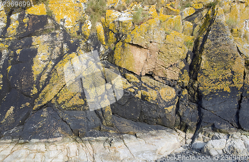 Image of rock formation near Mont Saint Michel Abbey