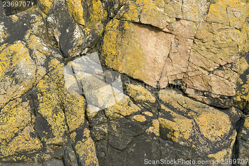 Image of rock formation near Mont Saint Michel Abbey