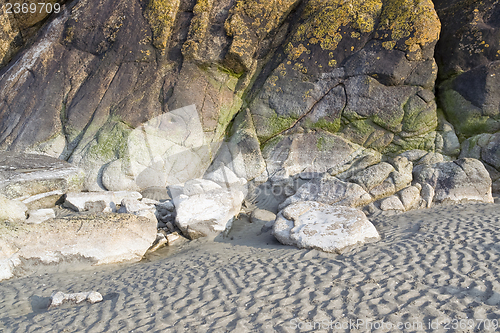 Image of rock formation near Mont Saint Michel Abbey