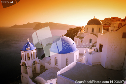 Image of Santorini sunset