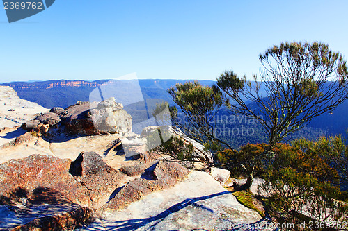 Image of View from Flat Rock Kings Tableland Wentworth Falls Blue Mountai