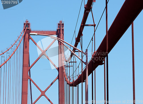 Image of Fragment modern cable-stayed bridge