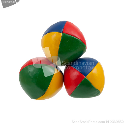 Image of Three juggle balls isolated