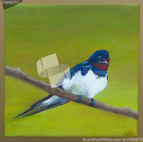 Image of Painting of a swallow