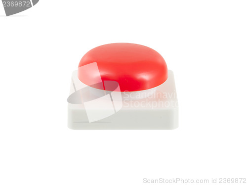 Image of Red button control isolated
